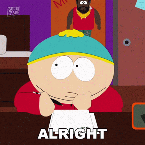 Eric Cartman Thinking For Lyrics Helen Keller The Musical GIF
