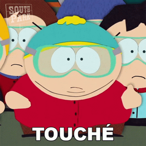 Eric Cartman Touche Reaction GIF