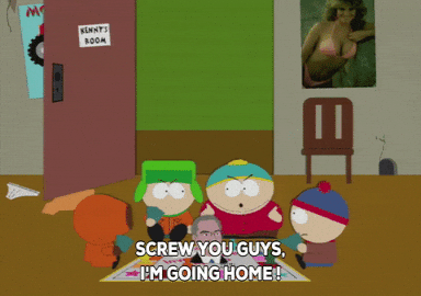 Eric Cartman Walking Out Of Kenny Mccormick's Room GIF
