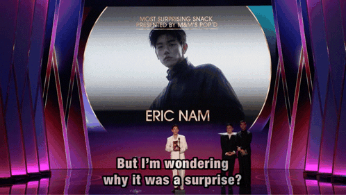 Eric Nam Surprising Snack Presented By M&M's Pop D GIF