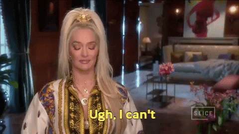 Erika Jayne Cringe I Cant GIF