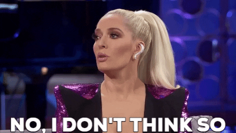 Erika Jayne I Dont Think So GIF