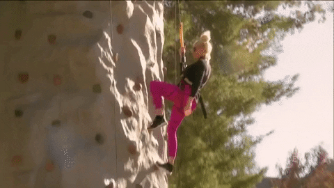 Erika Jayne Rappelling Downreal Housewives GIF