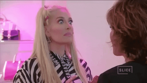 Erika Jayne Startled Reaction Screams GIF
