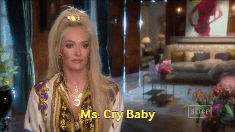 Erika Jayne Taunting Cry Baby GIF