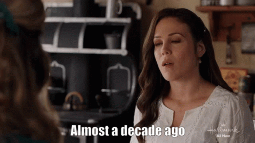 Erin Krakow Saying Decade Ago GIF