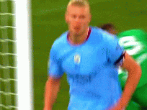 Erling Haaland Back Hug GIF