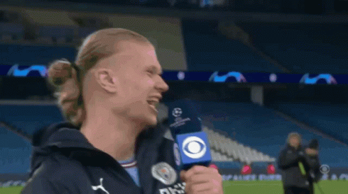 Erling Haaland Funny Interview GIF