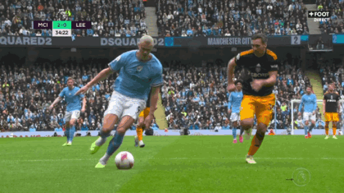 Erling Haaland Miss Shot GIF