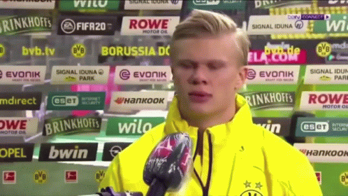 Erling Haaland Savage Interview GIF