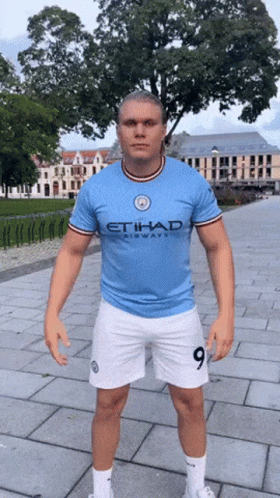 Erling Haaland Warm Up GIF