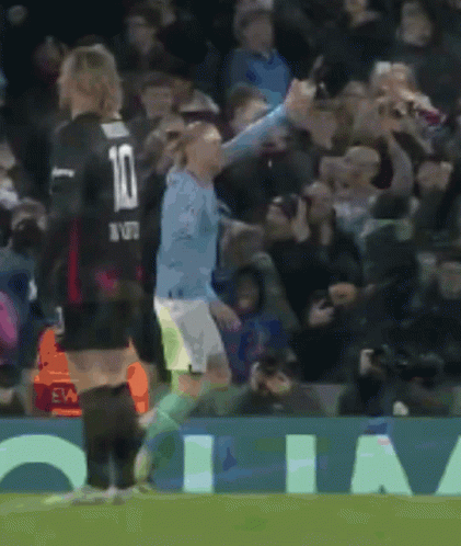Erling Haaland Waving GIF