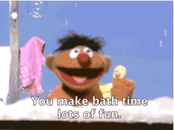 Ernie Make Bath Time Lots Of Fun GIF