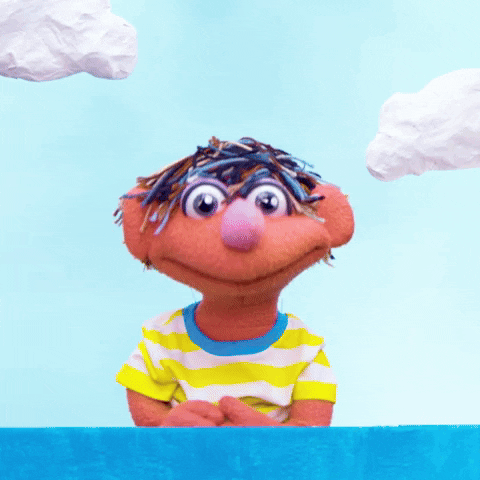 Ernie Sesame Street So Excited Meme GIF