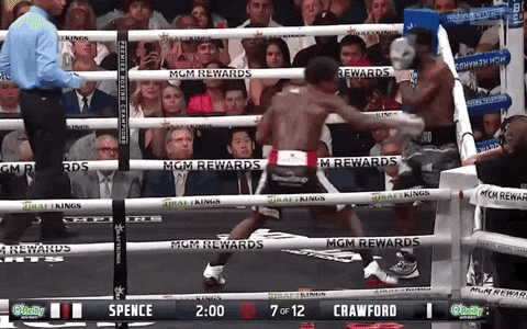 Errol Spence Knockdown By Bud Crawford GIF