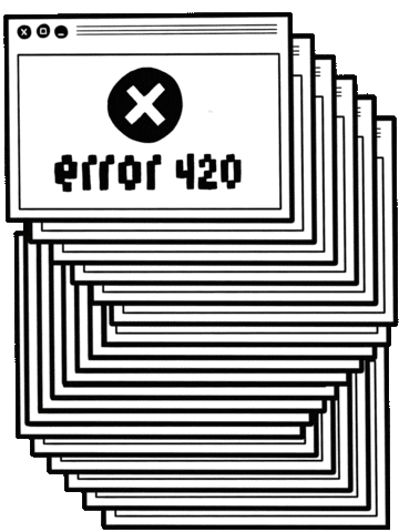 Error 420 Glitch Optical Illusion GIF