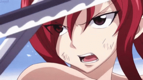 Erza Scarlet Sword Magic Flying GIF