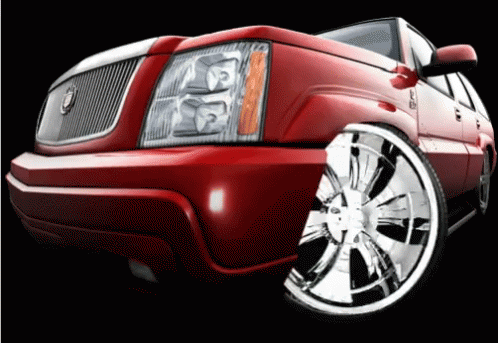 Escalade With Wheel Spinner GIF