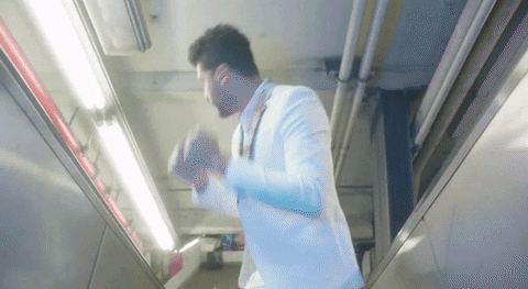 Escalator Going Down Music Video GIF