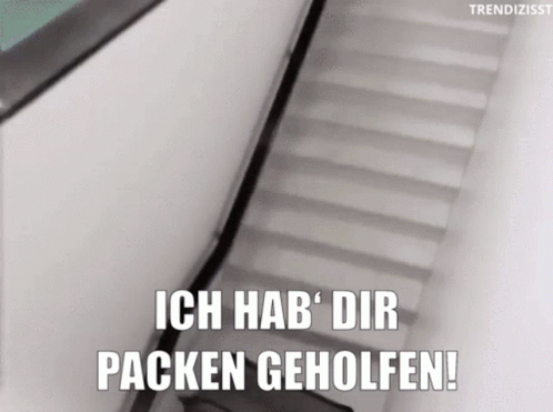 Escalator ich hab dir packen geholfen