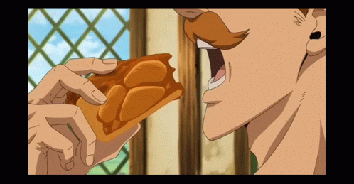 Escanor Eating Apple Fritter GIF