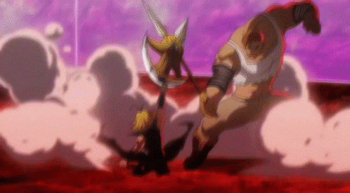 Escanor Throw The Fire Ball To Meliodas GIF