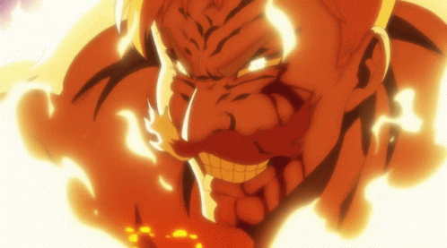 Escanor Burning In Hell Unleash Power GIF