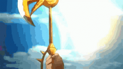 Giant Escanor Holding Litta Gear GIF