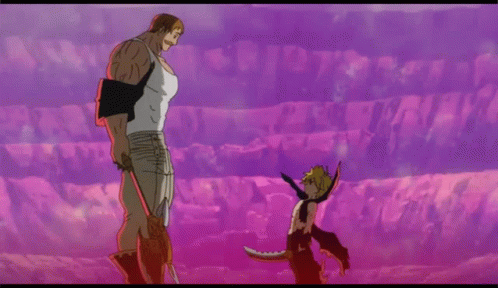 Escanor And Meliodas Face To Face GIF