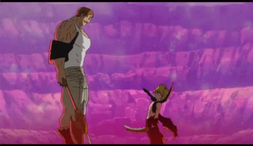 Escanor And Meliodas Face To Face GIF