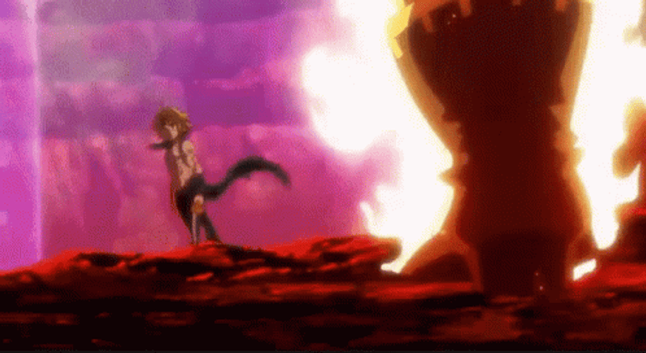 Escanor Showing Flaming Full Body GIF