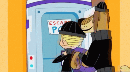 Escape Pod Johnny Test Animated Series GIF