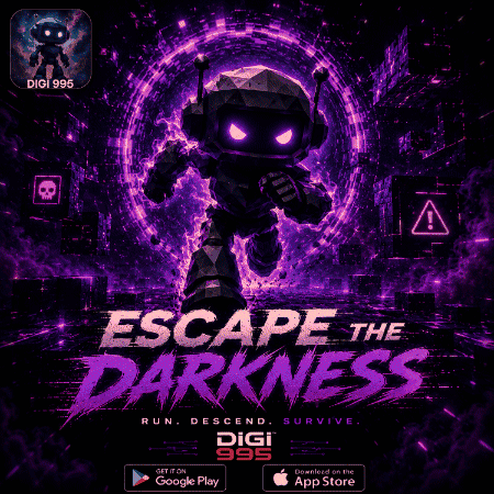 Escape the Darkness Poster With Robot