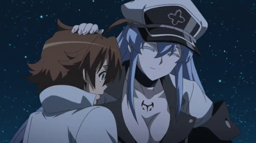 Esdeath Tatsumi Happy Head Pat GIF