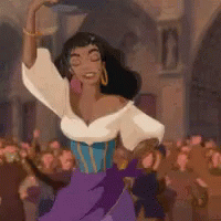Esmeralda Taking A Bow GIF