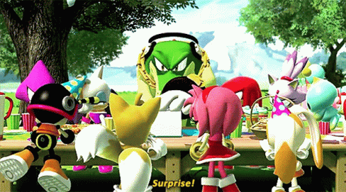 Espio The Chameleon Friends Surprise GIF