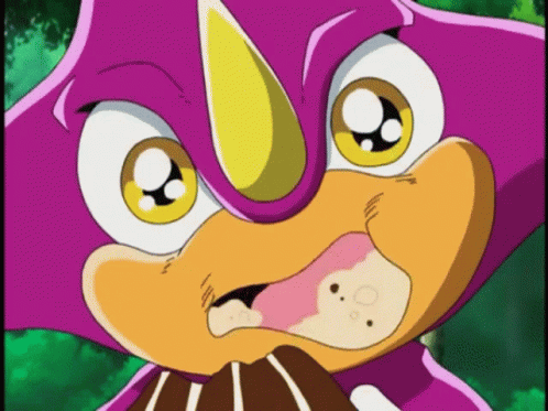 Espio The Chameleon Happy Eating GIF
