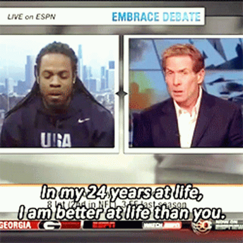 ESPN Embrace Debate Between Two Men
