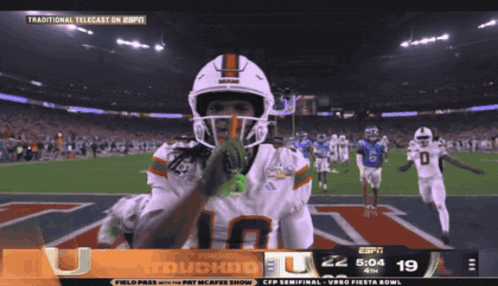 ESPN Football Game Miami vs Texas