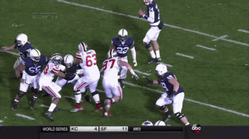 ESPN Football Game Score 4 to 11