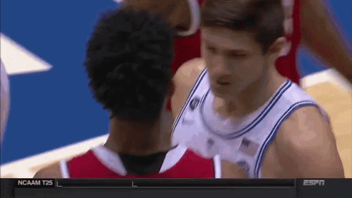 espn is showing a basketball game between duke and virginia tech