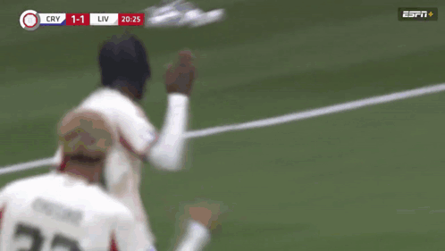espn is showing a soccer game with the score 1-1