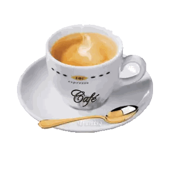 Espresso Cup on Saucer With Spoon