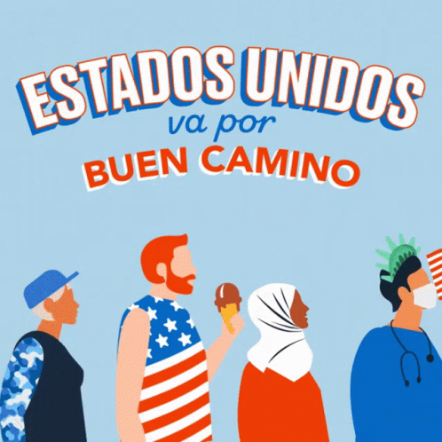 Estados Unidos Va Por Buen Camino Group Of People GIF