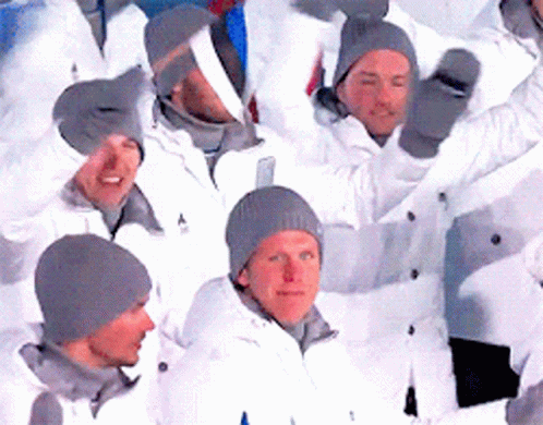 Estonia Men In White GIF