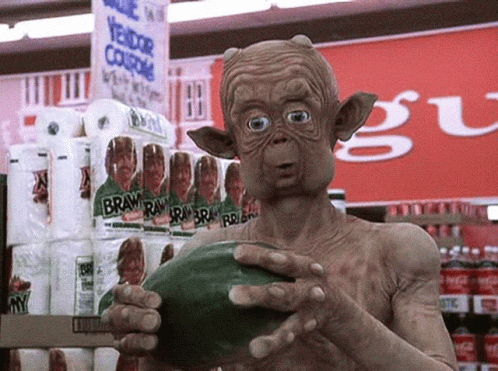 Et Is Holding A Watermelon GIF