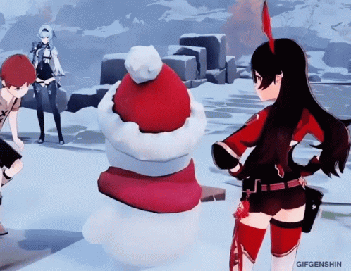Eula Amber Genshin GIF