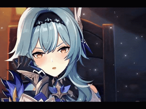 Eula Genshin Aesthetic Anime GIF
