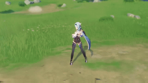 Eula Genshin Impact Dancing Step GIF
