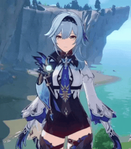 Eula Idle Genshin Anime GIF